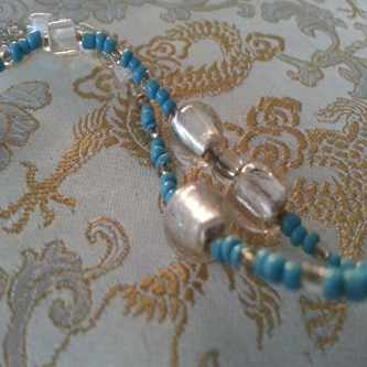 Blue Frost - Love Beads Handmade by Kinzie