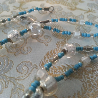 Blue Frost - Love Beads Handmade by Kinzie
